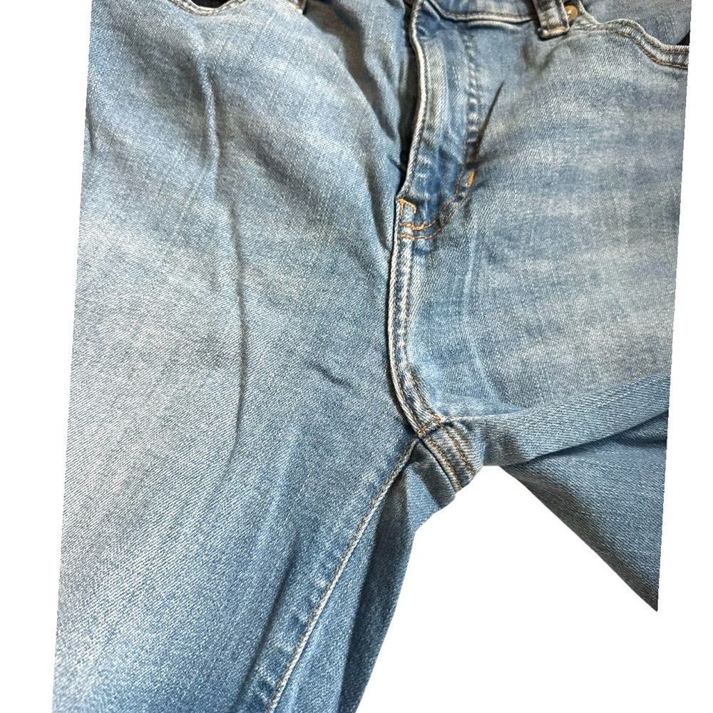 Banana Republic Factory Wide Leg Jean High Rise Blue Medium Wash, denim, - Picture 10 of 14